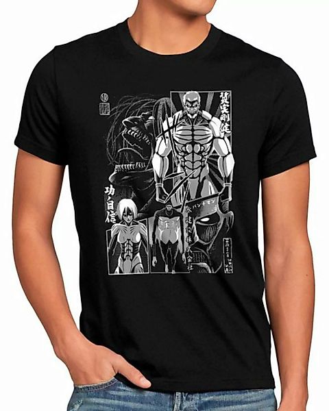 style3 Print-Shirt Herren T-Shirt Gigant Nippon titan anime japan on manga günstig online kaufen