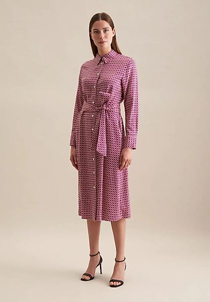 seidensticker Sommerkleid "Schwarze Rose", Langarm Kragen Druck günstig online kaufen