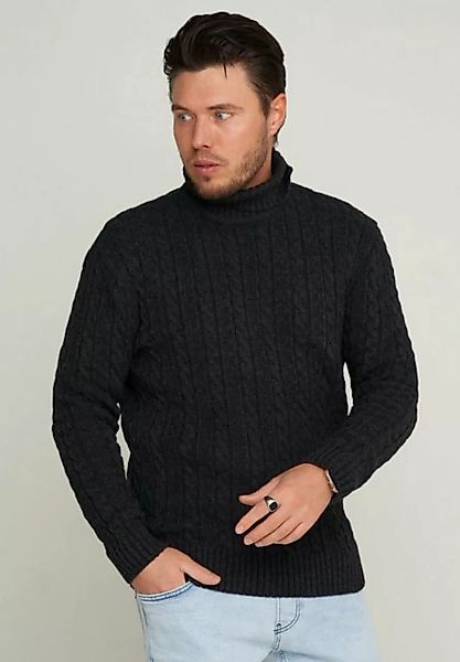 CARISMA Rollkragenpullover CRMUS Grobstrick Zopf-Muster günstig online kaufen