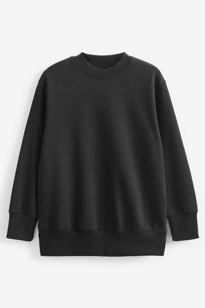 Next Longsweatshirt Angerautes Relaxed Fit Oversized-Sweatshirt günstig online kaufen