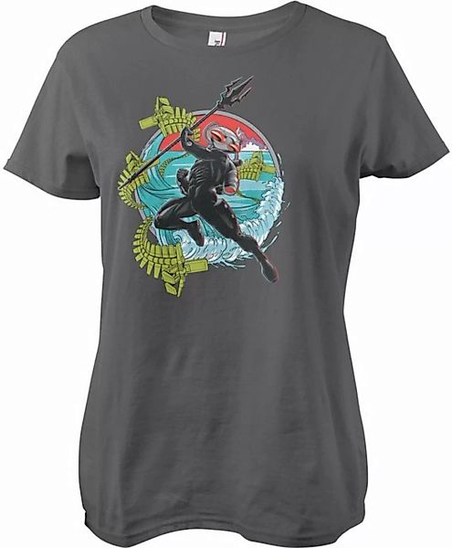 Aquaman T-Shirt Surfing Black Manta Girly Tee günstig online kaufen