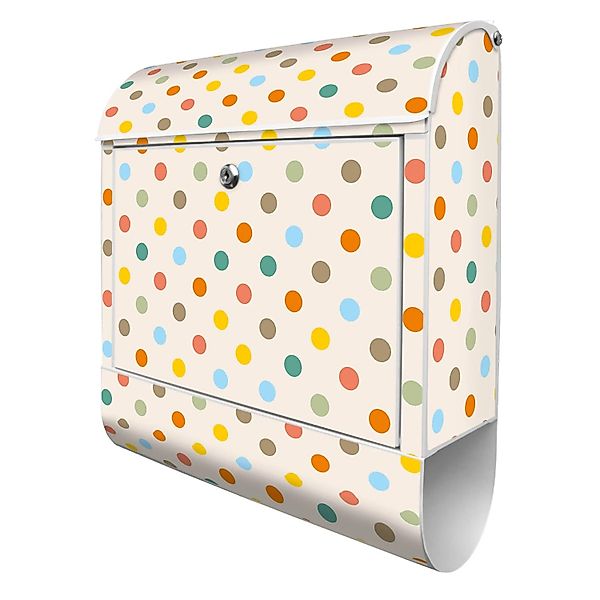 Banjado Design Briefkasten Weiß Pulverbeschichtet 39x47x14cm 2 Schlüssel Mi günstig online kaufen