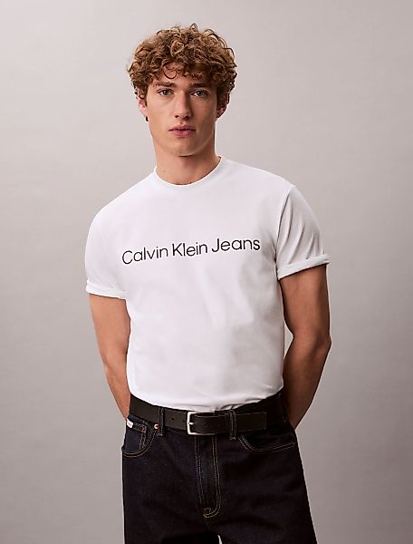 Calvin Klein Jeans T-Shirt Rundhalsausschnitt, Regular Fit, Logoschriftzug günstig online kaufen