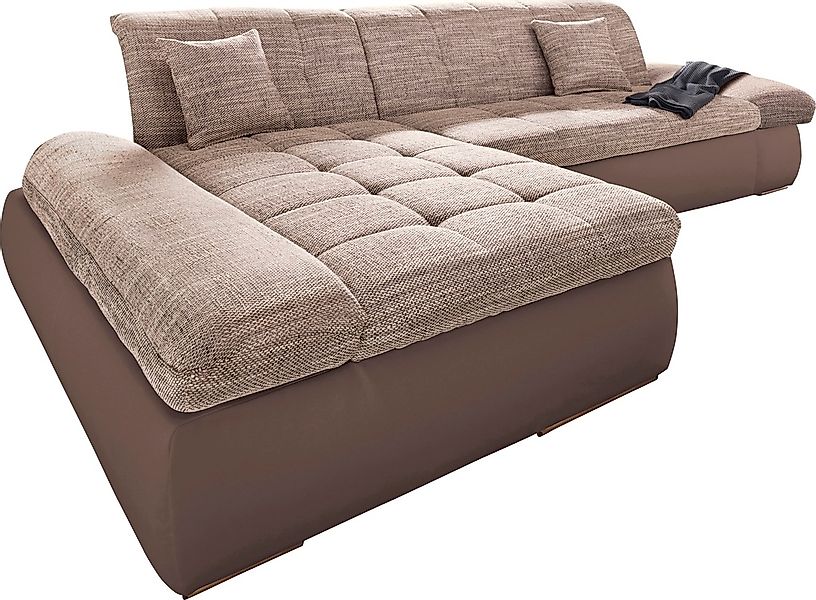 DOMO collection Ecksofa "PB Moric wahlweise mit Bettfunktion + Armteilverst günstig online kaufen