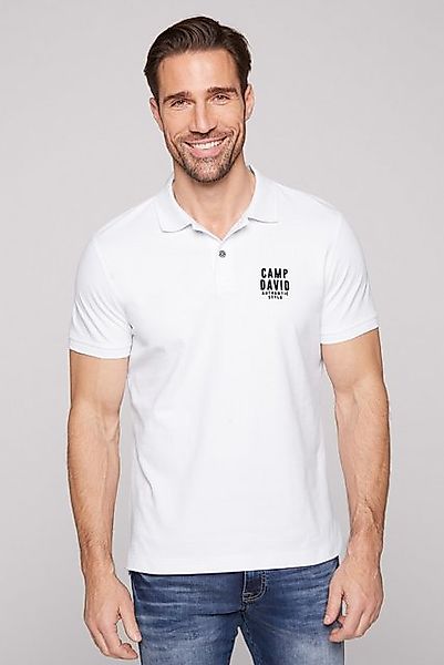 CAMP DAVID Poloshirt mit kleiner Logo-Stickerei auf Brusthöhe günstig online kaufen