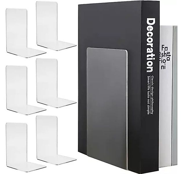 ISO TRADE Buchstütze Buchstütze 6er Set (Bücherhalter Organisator Regal, 6 günstig online kaufen