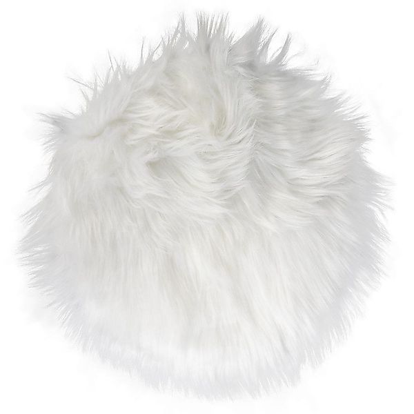 MICA Fellteppich Dekofell rund - weiß günstig online kaufen
