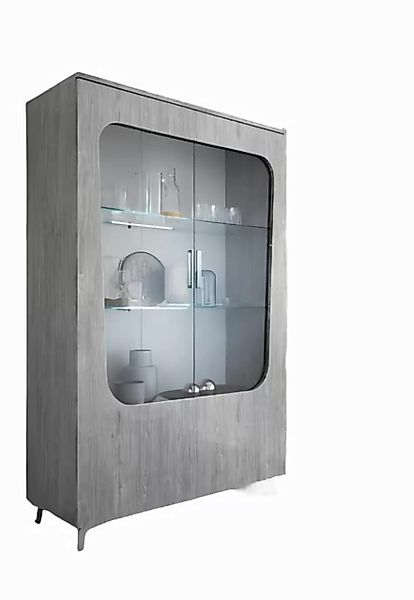 JVmoebel Vitrine Vitrinenschrank Vitrine Mit LED Beleuchtung Schrank Glasbö günstig online kaufen