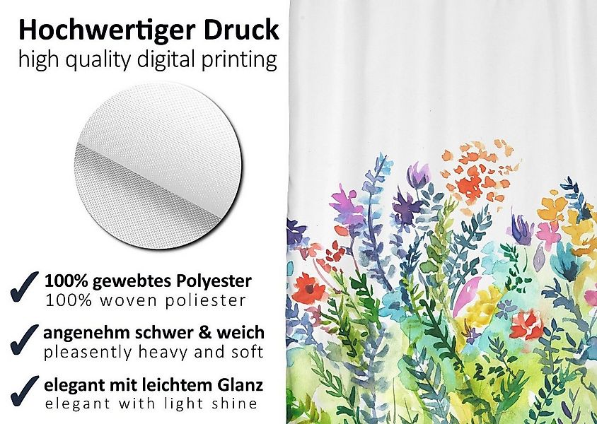 Arteneur Duschvorhang Breite 120 cm, Anti-Schimmel Beschichtet, Beschwerter günstig online kaufen