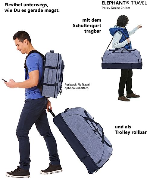 ELEPHANT Weichgepäck-Trolley Cruiser Trolley 100-135 L günstig online kaufen
