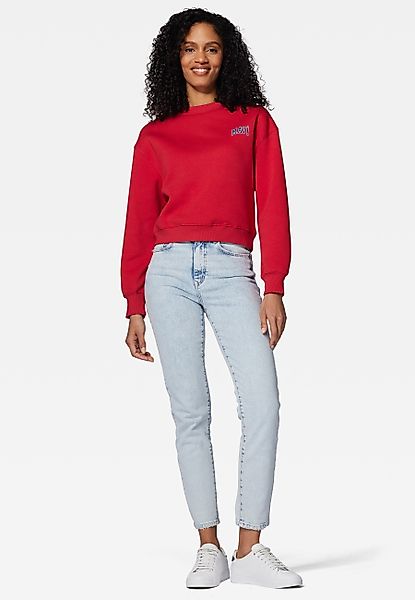 Mavi Rundhalspullover LOGO SHORT SWEATSHIRT Cropped günstig online kaufen