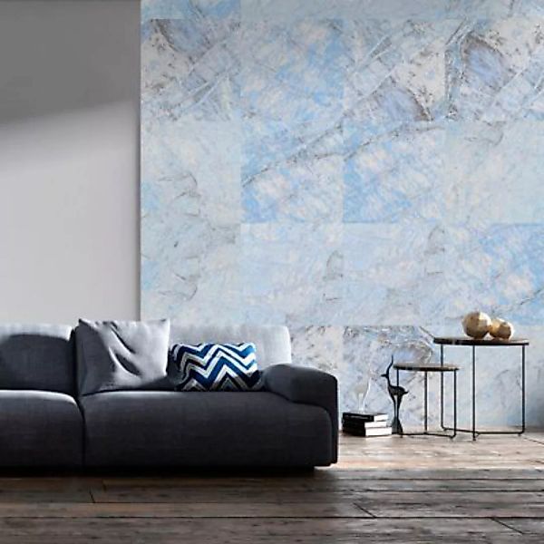 artgeist Fototapete Blue Marble blau/grau Gr. 50 x 1000 günstig online kaufen