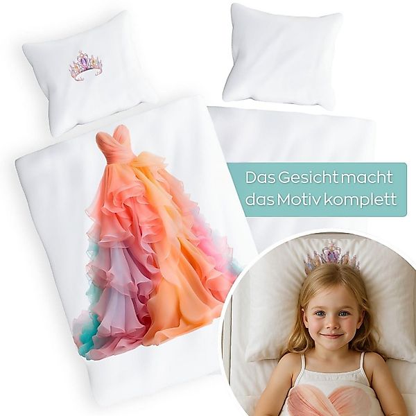 Carpe Sonno Kinderbettwäsche 135x200 Mädchen Baumwolle Prinzessin Bettwäsch günstig online kaufen