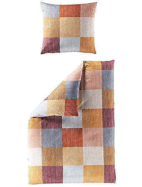 JACK Bettwäsche 135x200cm Quadrate Grün oder günstig online kaufen