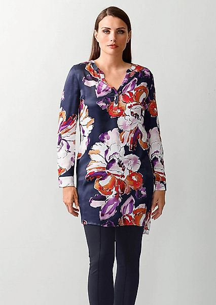 Alba Moda Langarmbluse Longbluse mit floralem günstig online kaufen
