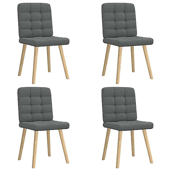 vidaXL Esszimmerstuhl Esszimmerstühle 4 Stk. Dunkelgrau günstig online kaufen