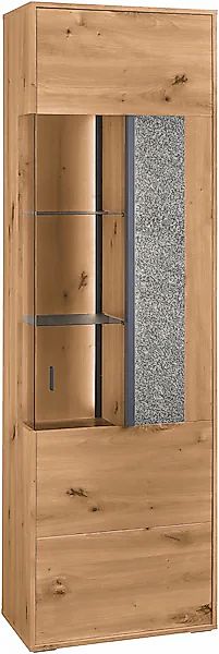 set one by Musterring Vitrine »Deltona« mit Sandsteinelement, inkl. Beleuch günstig online kaufen