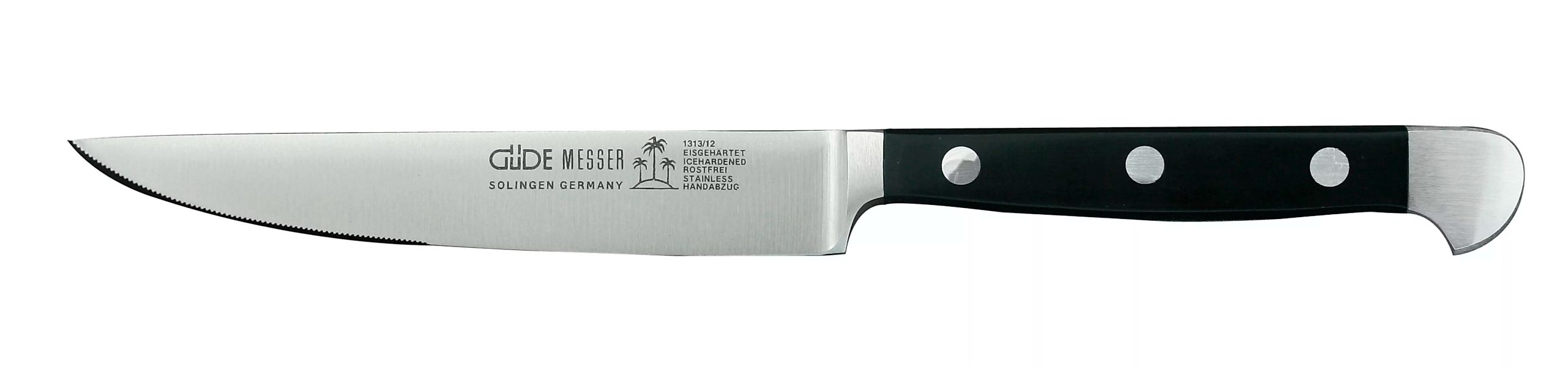 Güde Alpha Steakmesser 12 cm - CVM-Messerstahl - Griffschalen Hostaform günstig online kaufen