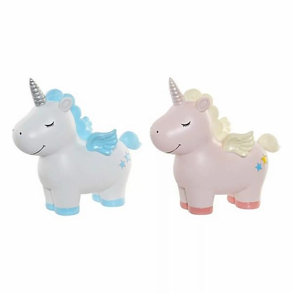 Deko-figur Dkd Home Decor Harz Einhorn (2 Pcs) (22 X 11 X 21 Cm) günstig online kaufen