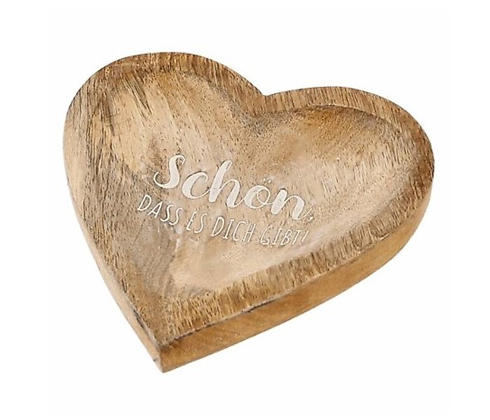 Deko Schale Manogoholz ca. 15x3x15 cm HERZ Mangoholz günstig online kaufen