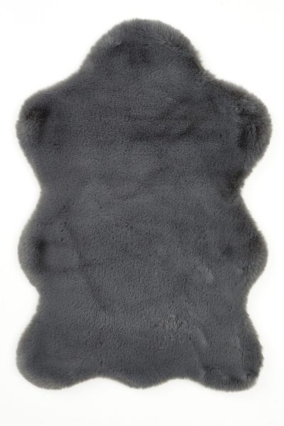 my home Fellteppich "Lugano" fellförmig 30 mm Höhe Kunstfell, Uni Farben, w günstig online kaufen