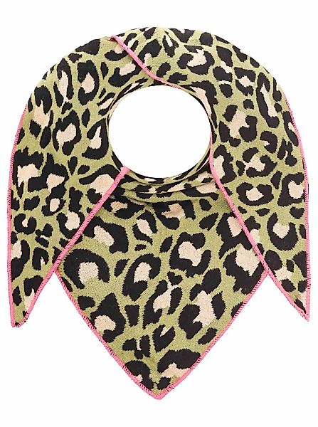 Zwillingsherz Dreieckstuch ""Summer Lacey"", Feinstrick, Leomuster, Neonkan günstig online kaufen