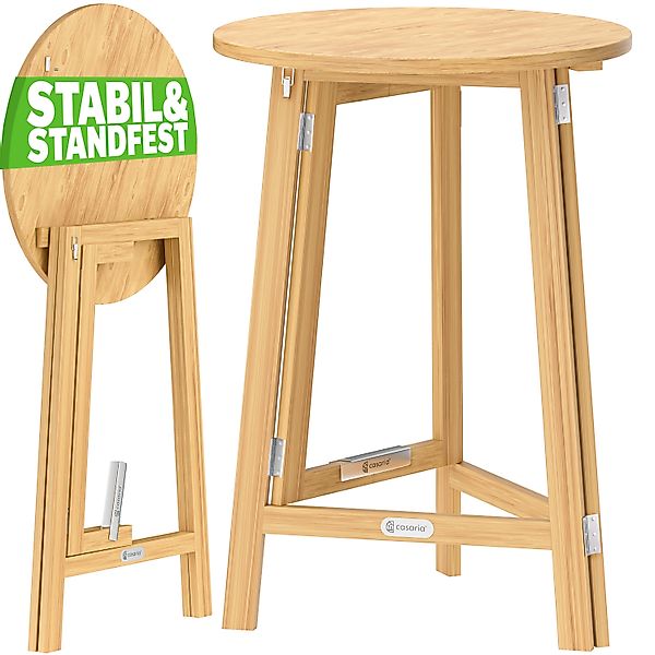 Stehtisch klappbar Ø78cm Massivholz 111cm Höhe günstig online kaufen
