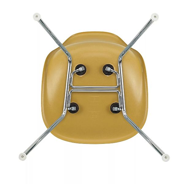 Vitra - Eames Fiberglass Side Chair DSX Gestell verchromt - ocker hell/Sitz günstig online kaufen