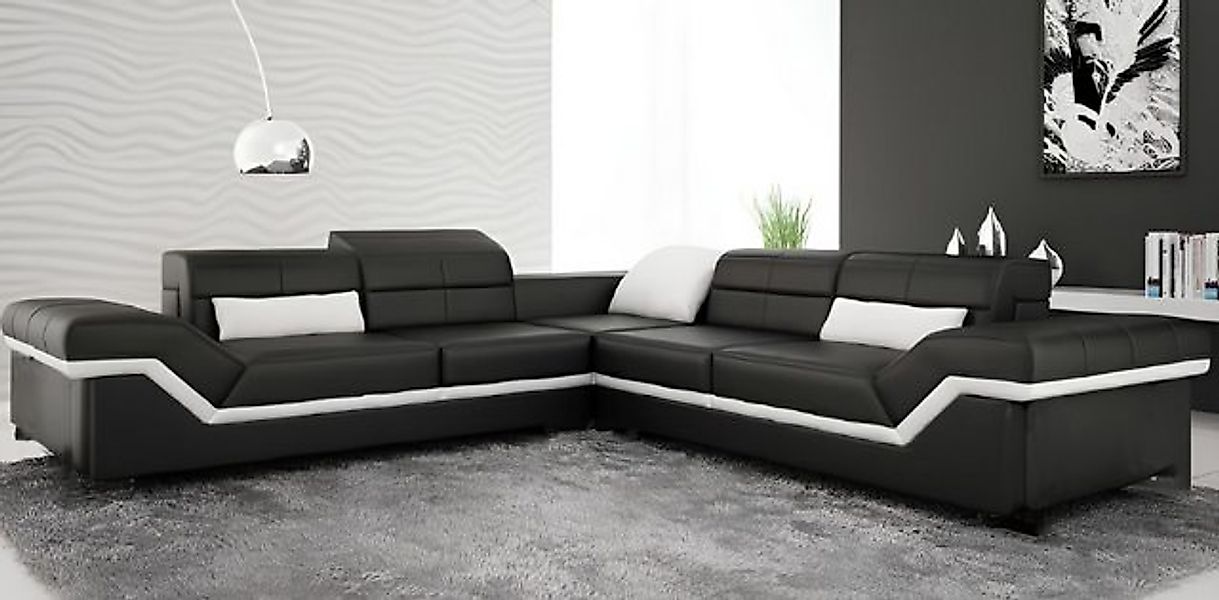 Xlmoebel Ecksofa Neues Ecksofa in XXL-Größe mit Lederoberfläche und moderne günstig online kaufen