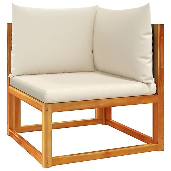 vidaXL Loungesofa Gartensofa-Ecke mit Kissen Holz günstig online kaufen