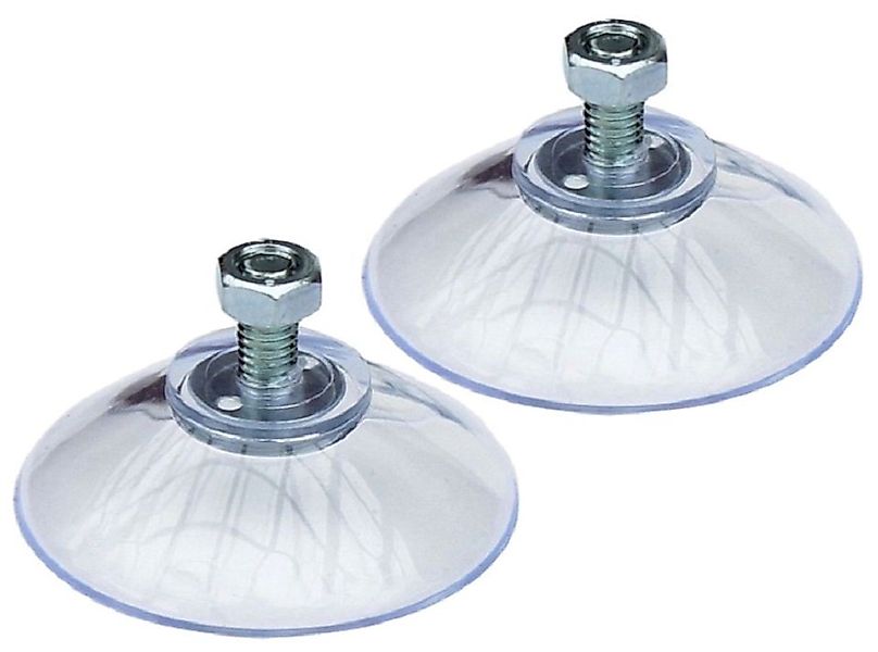 DanDiBo Wandhaken 2x Saugnapf mit Gewinde Ø 40mm M5x10mm + Mutter extra Sta günstig online kaufen