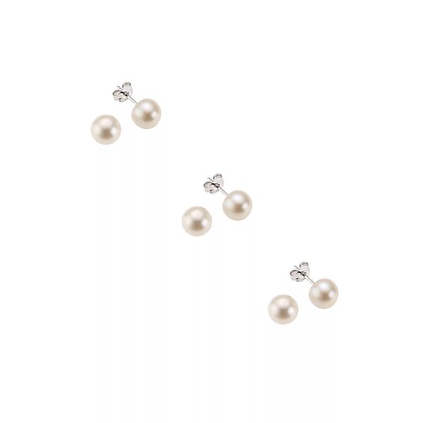 Vivance Paar Ohrstecker "925 Silber Perlen weiß 3mm" günstig online kaufen
