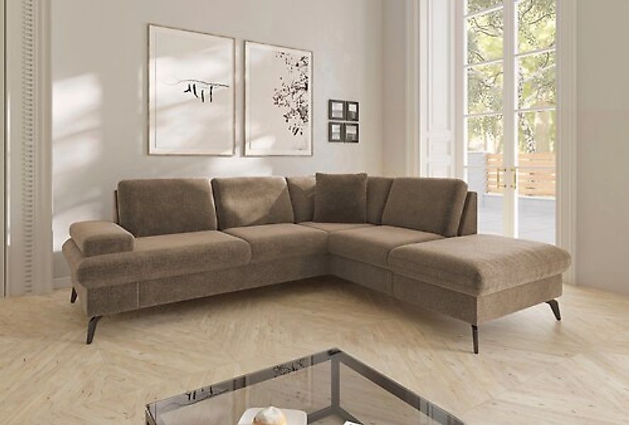 sit&more Ecksofa »Morris Jubi L-Form, B: 238 cm« mit Armteilfunktion & 1 Zi günstig online kaufen