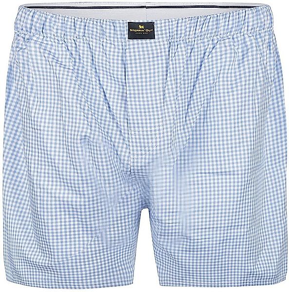 Steppin' Out Boxer Vichy Blau - Größe S günstig online kaufen
