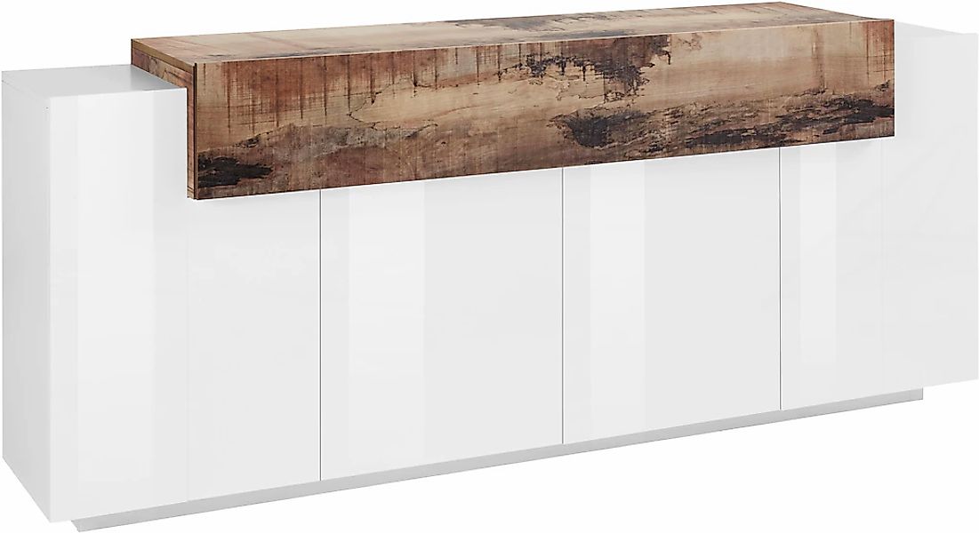 Home affaire Sideboard "Coro, Kommode, Schrank, Kredenz, grifflos mit Einle günstig online kaufen