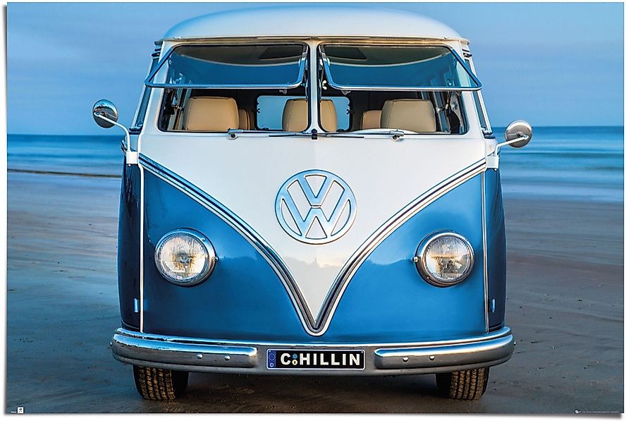 Reinders Poster "Volkswagen Bulli blau Brendan Ray" 1 Stk. tlg. günstig online kaufen