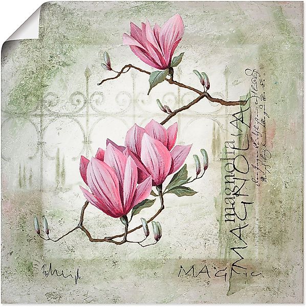 Artland Wandbild Pinke Magnolie, Blumen (1 günstig online kaufen