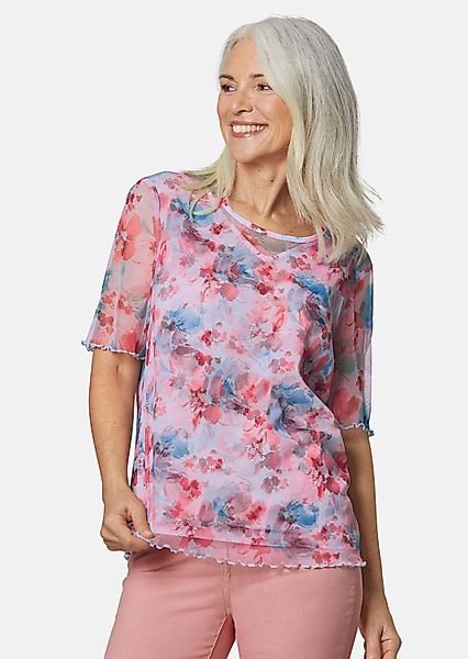 GOLDNER Kurzarmbluse Druckbluse aus herrlich weichem günstig online kaufen