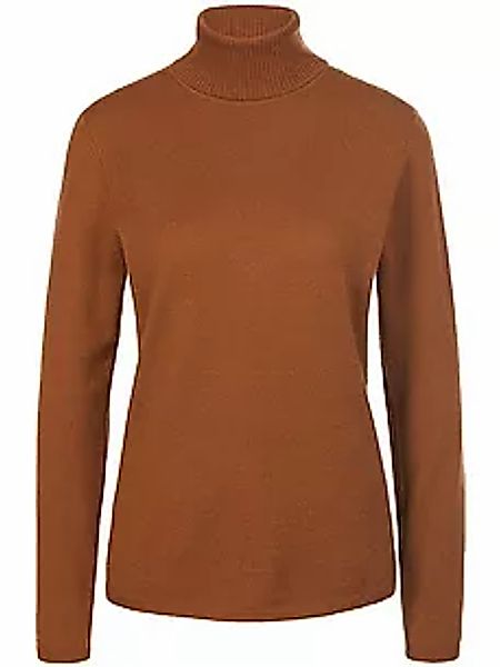 Rollkragen-Pullover aus Schurwolle und Kaschmir include braun günstig online kaufen