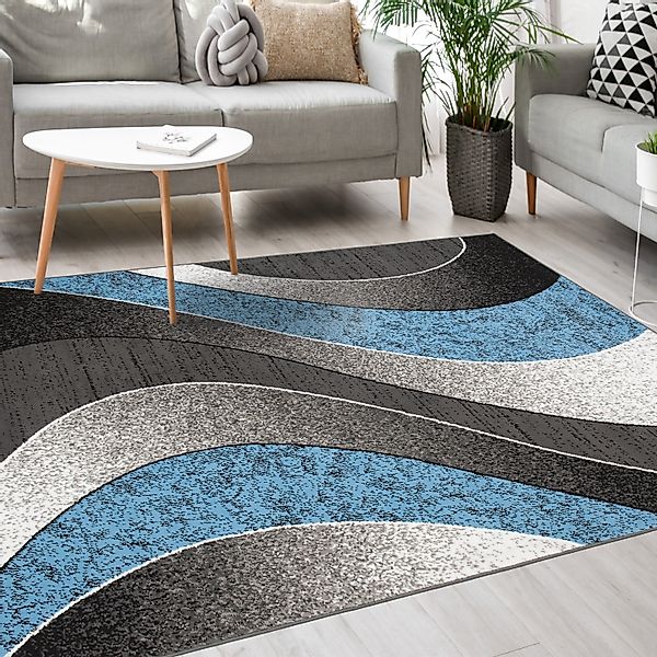 Mazovia Designteppich Modern Teppich Kurzflor Wohnzimmerteppich günstig online kaufen