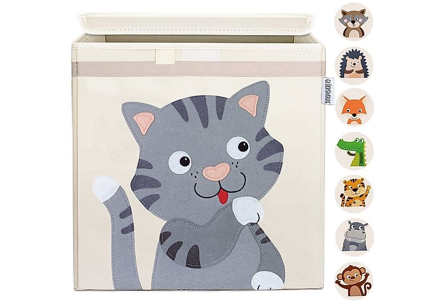 GLÜCKSWOLKE Aufbewahrungsbox Kinder - 15 Motive I Spielzeugkiste mit Deckel günstig online kaufen