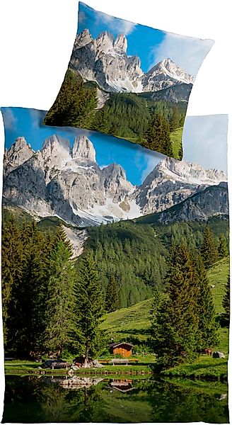 KiNZLER Bettwäsche "Panorama" 2 Stk. aus Baumwoll-Satin günstig online kaufen