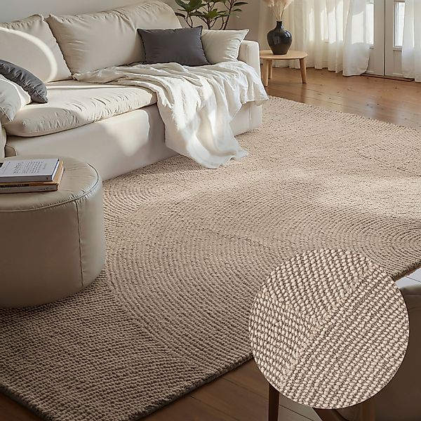 HANSE Home Wollteppich »Eleni«, rechteckig, 18 mm Höhe, Handgetuftet, Wolle günstig online kaufen