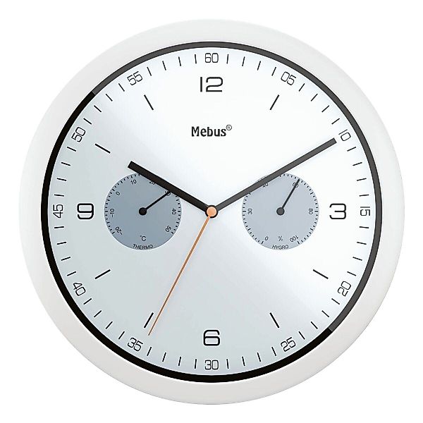 Mebus Wanduhr (mit Hygro- und Thermometer, günstig online kaufen