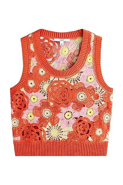 Next Pullunder Häkel-Tanktop mit Blumenmuster (1-tlg) günstig online kaufen