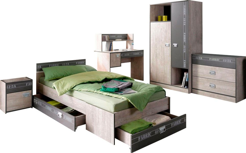 Parisot Jugendzimmer-Set Fabric, (Komplett Set, 4-tlg., günstig online kaufen