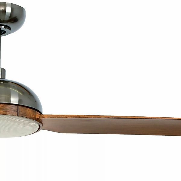 Beacon Deckenventilator mit Licht Unione, nickel/koa, leise günstig online kaufen