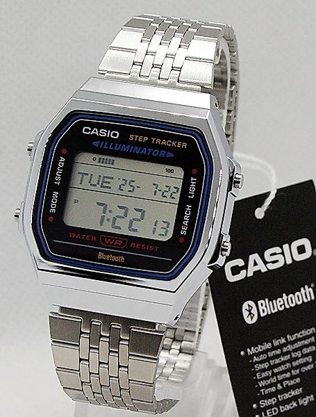CASIO Digitaluhr Armbanduhr Vintage mit Schrittzähler günstig online kaufen