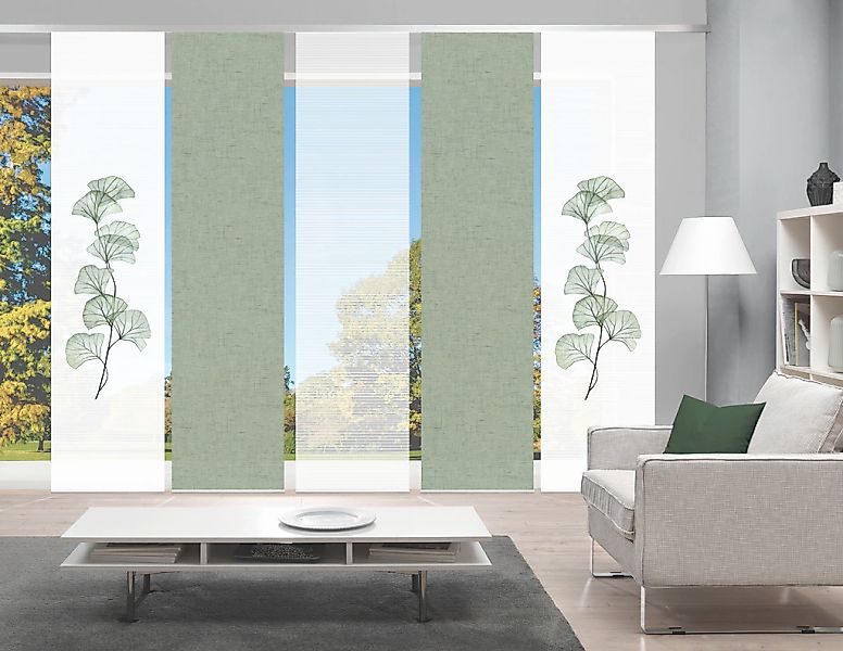 Vision S Schiebegardine "BERTO 5er SET" Paneelwagen 5 Stk. tlg. Schiebevorh günstig online kaufen