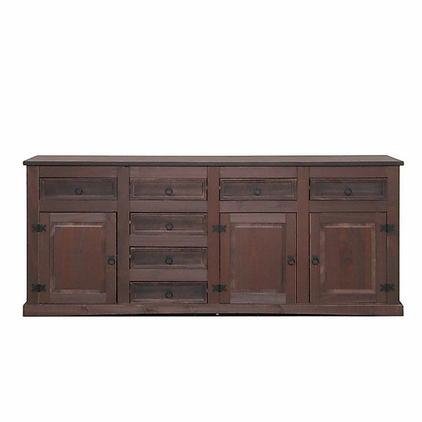 ebuy24 New Mexico Sideboard mit 7 Schubladen und 3 Türen Kolonial Gebeitzt günstig online kaufen